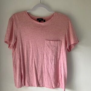 Theory Pink Pocket Tee | Size Small | Casual & Classic